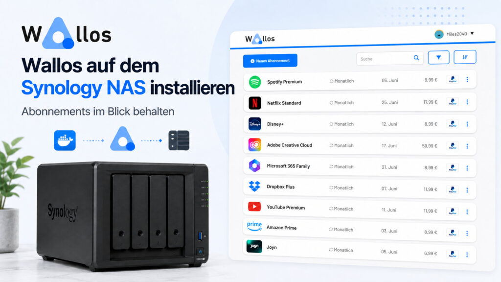 Wallos auf dem Nas installieren Bogbeitrag