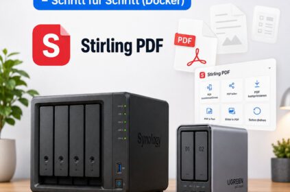 Stirling PDF auf Synology und UGREEN NAS zeigt den Schritt-für-Schritt-Start mit Docker, PDF-Tools und den NAS-Modellen im Überblick.